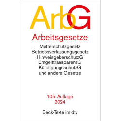 Arbeitsgesetze 105. Auflage