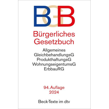 Bürgerliches Gesetzbuch 94. Auflage