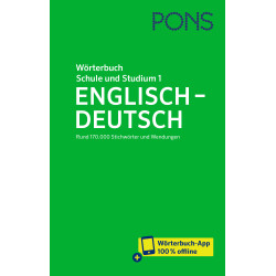 PONS Wörterbuch für Schule und Studium Englisch, Band 1 Englisch-Deutsch