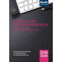 Schreib- und Gestaltungsregeln - DIN 5008