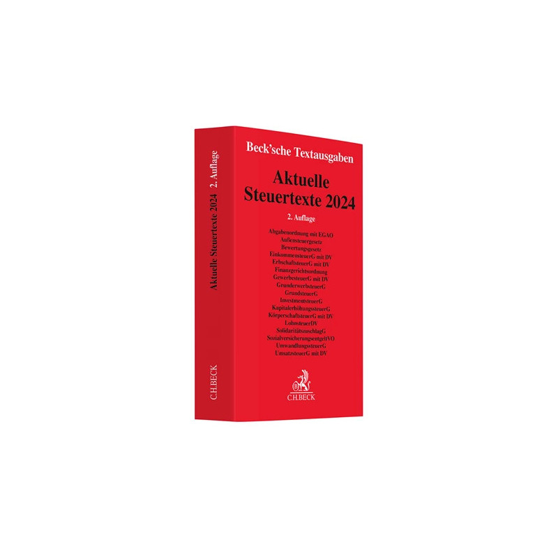 Aktuelle Steuertexte 2025 - Rechtsstand 01.01.2025